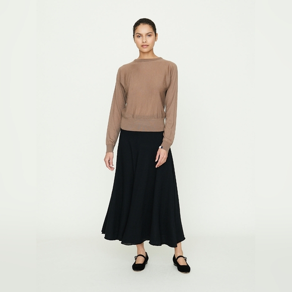 Extreme Cashmere Sweaters - NWT Extreme Cashmere N°362 Elleni 100% Cashmere Crewneck Sweater In Chai O/S